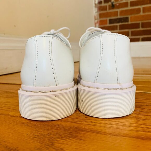 Dr. Martens Women's 1461 Mono 3-Eye White Smooth Leather - Picture 5 of 16